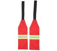 Yongzura Kayak Safety Travel Flag plegable Oxford tela roja advertencia bandera para barcos kayak canoas remolque 2pcs