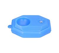 YONGZURA Pelota de tenis portátil | Base de ejercicio Solo con sistema de peso de arena/agua | Azul ABS - Ayuda de entrenamiento para la mano - Coordinación de ojos | Incluye anillo de correa para