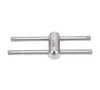 YONGZURA Stainless Steel Billiard Cue Tip Former 11 mm/14 mm Snooker Stick Maintenance Tool Skilled Cue Tip Care for PoolBilliardsSnooker Diseo de mango desmontable (11 mm)