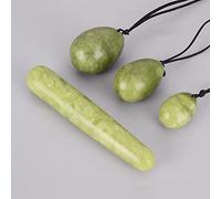 Yoni Egg 4 Unids/Set Masaje Natural Crystal Rose Quartz Ball Kegel Herramienta De Ejercicio Jade Masajeador De Músculos Del Piso Pélvico,número De Jade