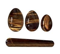 Yoni Egg and Wand Set Kegel Exerciser-Undrilled Tiger Eye