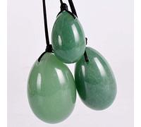 Yoni Egg di quarzo rosa nero aturale per muscoli pelvici da esercizio di Kegel da donna -Natural_GA