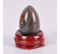 Yoni Egg Natural Stone Healing Jade Crystal Egg Mineral Ball Kegel Exercise-Blood stone 30x20mm
