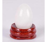 Yoni Egg Natural Stone Healing Jade Crystal Egg Mineral Ball Kegel Exercise-white 30x20mm