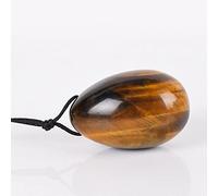 Yoni Egg Natural Tiger Eye Masaje Huevo Set Undrill Base de madera Crystal Mineral Ball Ejercicio de Kegel Músculo del suelo pélvico -45x30_mm_drill