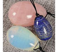 Yoni Egg Set 3 dimensioni Mix Color forato Crystal Jade Massager Healing Stone Kegel Exerciser Reiki Veginal ben wa balls Quarzo rosa