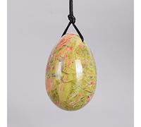 Yoni Egg Set Jade Yoni Egg Massage Wand Set Piedra Natural Huevos De Unakita Taladro Bola De Cristal Ejercicio Kegel, 45x30 Mm