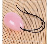 Yoni Egg Set Taladro 30 * 20 MM Yoni Egg 100% Piedra Natural Curación Jade Cristal Huevo Mineral Bola Kegel Masaje, Cuarzo Rosa 30x20mm