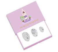 Yoni Eggs - Huevos Yoni para mujer, sin perforar, con caja, huevos de piedra de jade natural, para mujer, ejercicio muscular, producto de higiene femenina, huevos de cristal de roca