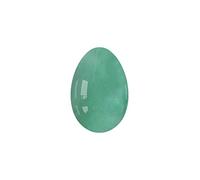Yoni Eggs Jade Huevos De Yoni Sin Perforar Huevo De Masaje De Jade Real Natural para Mujeres Ejercicio De Kegel Bolas De Masaje Femenino, Aventurina Verde, L-4.5x3cm