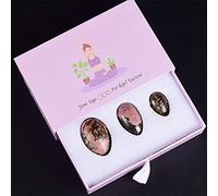 Yoni Eggs Jade Stone Egg Yoni Egg, 3 piezas naturales Yoni Egg Set Jade Eggs Mujeres Ejercitador Kegel Piedra de masaje perforada 2020 Nuevo envío directo-huevos