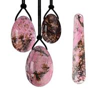 Yoni Eggs Piedra Natural De Rodonita Para Ejercicios Musculares De Kegel,sin Perforar Con Caja