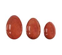 Yoni Eggs Set 3 piezas de huevos de jade natural sin perforar para ejercicios de Kegel-Redstone Eggs