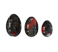 Yoni Eggs Set 3 piezas de huevos de jade natural sin perforar para huevos de piedra de sangre de ejercicio Kegel