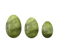 Yoni Eggs Set 3 piezas de huevos de jade natural sin perforar para huevos de serpentina de ejercicio Kegel