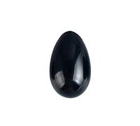 Yoni Huevo Natural Piedra Preciosa Ágata Taladro Huevos Set Cuarzo Mineral Bola de masaje Jade Kegel Ejercicio Músculo del piso pélvico, Negro M