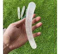 Yoni Huevos para mujer, 18 cm, grande, natural, cuarzo rosa, cristal, varita de masaje, piedra preciosa Yoni para mujer, pulido suave, 1 unidad, 18 cm