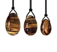 Yoni jade eggs set kegel exercise crystal ball natural wand vaginal muscle hardening female hygiene stone pierced massager egg-Tiger eye 3pcs