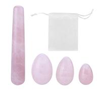 Yoni Palo de huevo y masaje, tabla Gua sha, piedra de masaje GuaSha, superficie lisa sin cera de jade natural para mujeres Músculos del suelo pélvico Ejercicio y recuperación de Kegel(#2)