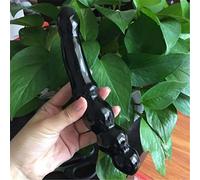 Yoni - Varita de cristal de cuarzo rosa natural para mujer, pulido suave, A