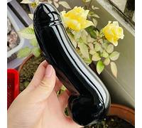 Yoni - Varita de cristal de cuarzo rosa natural para mujer, suave, pulido, 300-500 g