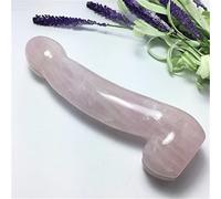 Yoni - Varita de cristal de cuarzo rosa natural para mujer, suave, pulido, 400-500 g