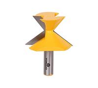 Yonico 16143 - Broca de fresado de moldura de corona, 52 grados/38 grados cortador de ángulo de resorte de moldeo de corona - vástago de 1/2"