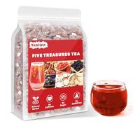 Yonitea Té de Ginseng Five Treasures, fórmula de té de riñón Ginseng Six Treasure para hombres y mujeres, limpieza renal, desintoxicación y reparación de hierbas chinas tradicionales naturales (30