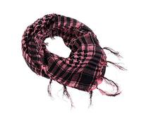 YONKOUNY Pañuelo Cuello Shemagh Algodón Moda Unisex árabe Bufanda Mantón Casual Miltec Militar Pañuelo Palestino Para Desert Esquí Ciclismo Senderismo (Rosado)