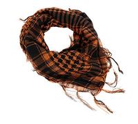 YONKOUNY Pañuelo Cuello Shemagh Algodón Moda Unisex árabe Bufanda Mantón Casual Miltec Militar Pañuelo Palestino Para Desert Esquí Ciclismo Senderismo (Naranja)