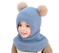 YONKOUNY Pasamontaña Niño Niña Invierno Gorros de Punto de Esquí A Prueba de Viento Sombrero Caliente de Lana Balaclava para Esquí Ciclismo Caza Escalada al Aire Libre 2-5 Años Infantil