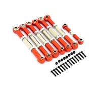 YONMFRDS Accesorio De Coche RC para Traxxas para Slash 2WD 7 Piezas Conjunto Metal Completo Barra Tracción RC Coche Camión Todoterreno Vehículo Orugas Accesorios Reemplazo Actualización Uso(Red)