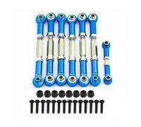 YONMFRDS Accesorio De Coche RC para Traxxas para Slash 2WD 7 Piezas Conjunto Metal Completo Barra Tracción RC Coche Camión Todoterreno Vehículo Orugas Accesorios Reemplazo Actualización Uso(Blue)