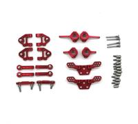 YONMFRDS Accesorio De Coche RC para WLtoys 284131 284010 284161 K989 K969 1/28 Juego Barras Dirección Metal Coche Control Remoto Accesorios Repuestos(Red)