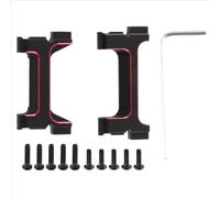 YONMFRDS para Traxxas para TRX4M 1/18 RC Crawler Car Parachoques Delantero Y Trasero De Latón Negro Soportes De Servo Piezas De Soporte Protector De Parachoques Parachoques RC