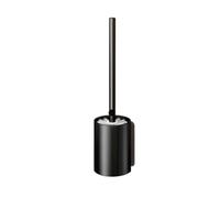 YONMLEDO Escobilla De Baño con Soporte Escobilla de baño de Mango Largo de Aluminio, Herramienta de Cepillo for Lavado de inodoros domésticos(Black)