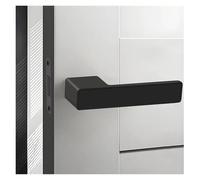 YONMLEDO Manija De La Puerta Cerradura de puerta con manija de una palabra, cerradura oculta con ojo de cerradura, cerradura de puerta silenciosa magnética for estudio, ecología minimalista(Square)