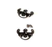 YONMLEDO Vintage Tiradores Armario 6pcs Antique Brass Bronze Jewelry Box Drawer Cabinet Cupboard Handle Pull Knob Flower(Bat shape 43x27mm)