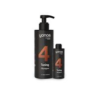 Yonoa 4 Toning Shampoo | Neutralizador de Tonos Amarillos y Cálidos para Cabello Rubio, Gris y Decolorado, 300 ml