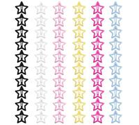 YONOY 60 pinzas de pelo de estrella antideslizantes de metal, varios colores, estilo Y2K