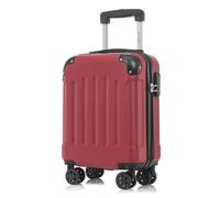 YONSLY Maleta de Cabina con Ruedas Desmontables, 4 Ruedas Giratorias de 360°, Carcasa Rígida, Cerradura de Combinación, Asa Telescópica (Rojo, S)