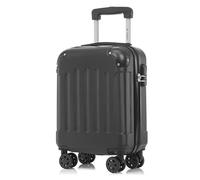 YONSLY Maleta de Cabina con Ruedas Desmontables, 4 Ruedas Giratorias de 360°, Carcasa Rígida, Cerradura de Combinación, Asa Telescópica (Negro, S)