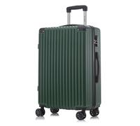 YONSLY Maleta rígida grande con ruedas de 28/24/20/16 pulgadas, ligera y portátil, con giro de 360 grados ° Bolsa de malla con cerradura de combinación de 4 dígitos, asa de goma, equipaje de mano Silv