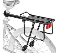 YONTUO Portabultos Bicicleta Trasero, portaequipajes con Barras Protectoras Anchas y Reflector, Ajustable y Universal de aleación de Aluminio, Compatible con Bicicletas de 24 a 29 Pulgadas