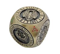 Yonuaret Dados Giratorios - Set De Dados Policédricos Giratorios Metálicos con Caja Magnética,Accesorio Multifuncional para Reuniones | Entretenimiento para Competencias Y Fiestas