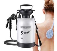 Yonuaret Ducha De Camping, Pulverizador De Agua Manual con Bomba para Ducha, Accesorios de Baño con Pulverizador Manual para Playa Exteriores Baño de Mascotas Lavado de Coche Interior