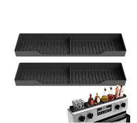 Yonuaret Estantería magnética de almacenamiento para la estufa, juego de 2 soportes magnéticos de silicona para especias, ahorro de espacio, estantería de cocina contra el caos de encimeras con