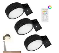 Yonuaret Foco Para Cuadros Sin Cable, Aplique Luz Cuadro Con Mando A Distancia Lampara Pared Bateria Lámpara De Pintura Que Funciona Con Batería De 3 Piezas, Para Exhibición De Arte