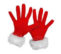 Yonuaret Guantes de Papá Noel | Accesorios de cosplay de Navidad, cosplay, manoplas con puños peludos, para niñas, adolescentes, mujeres, fiestas, Año Nuevo, eventos, celebraciones, baile de máscaras