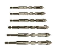 Yonuaret Juego De Brocas Excéntricas - Juego De Brocas Excéntricas De Cuatro Filos,Herramienta De Perforación De Alta Dureza Para Cerámica Cemento Ladrillo,Azulejo Ladrillo Metal Hormigón